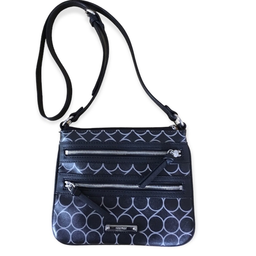 Nine West Black/Gray Crossbody Pocketbook